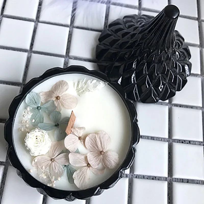 Natura Soy Flower свечи вечерние подарок на Рождество воск на день рождения Ароматические украшение из свечей на свадьбу ароматические свечи в стекле 30 - Цвет: STYLE15