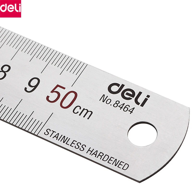Deli 1 шт. металлическая линейка 30 см прямая Линейка из нержавеющей стали