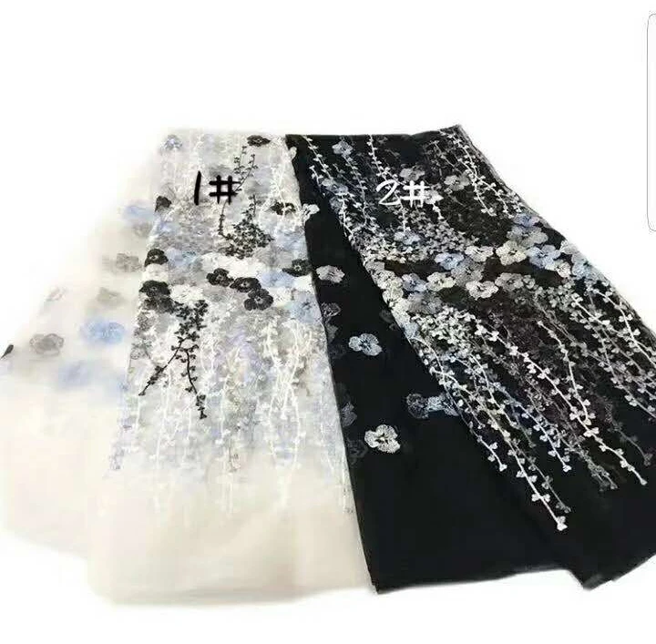 Оптовая продажа французская кружевная ткань черная/белая нигерийская