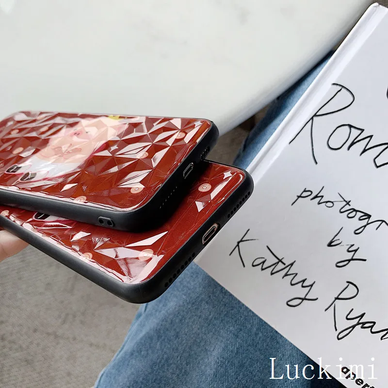 Для iphone 6 S P 6SP 7 8 x xs xR MAX plus чехол роскошный Алмазный милый мультяшный поросенок