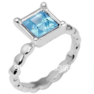 Min order 6pcs/lot(Mix color) Square Crystal Ring Lots Sale Wedding Rings for woman Gold Filled Free shipping | Украшения и