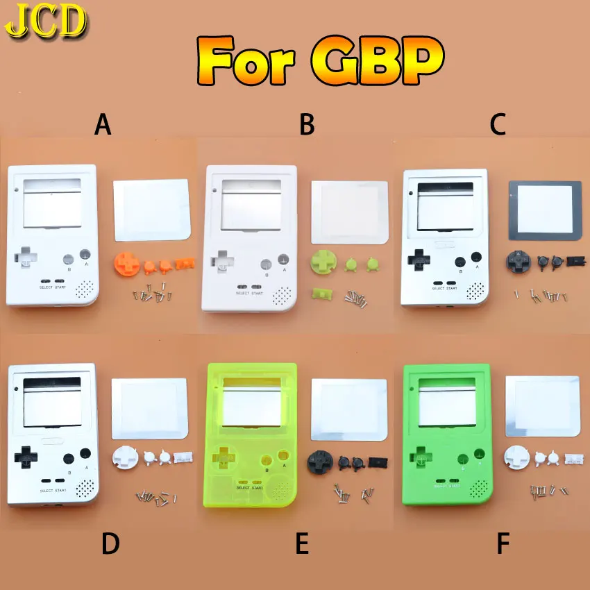 JCD 1 шт полный Чехол Корпус Замена для Gameboy Карманная игровая консоль для GBP Оболочка Чехол с кнопками комплект