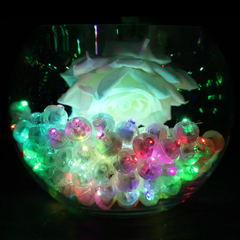 3000 шт./лот круглый Медленный RGB мини мигает мяч шар лампы Фонари огни для рождественской вечеринки Свадебные украшения
