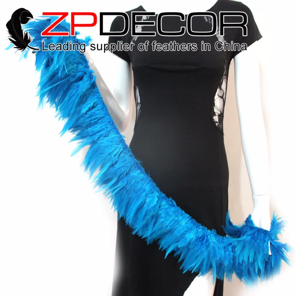 Новинка! Zpdecor 700-800 шт 4-6 дюймов окрашенный Бирюзовый подвешенные перья для украшения фиалка "петушиные перья" для украшения костюма