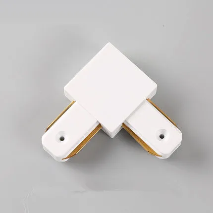Right angle white Рельсовый трек алюминиевый рельсовый для трека светильник ing светодиодный Трековый светильник черный белый Светодиодный точечный светильник s рельсовый соединитель светильник - Испускаемый цвет: Right angle white