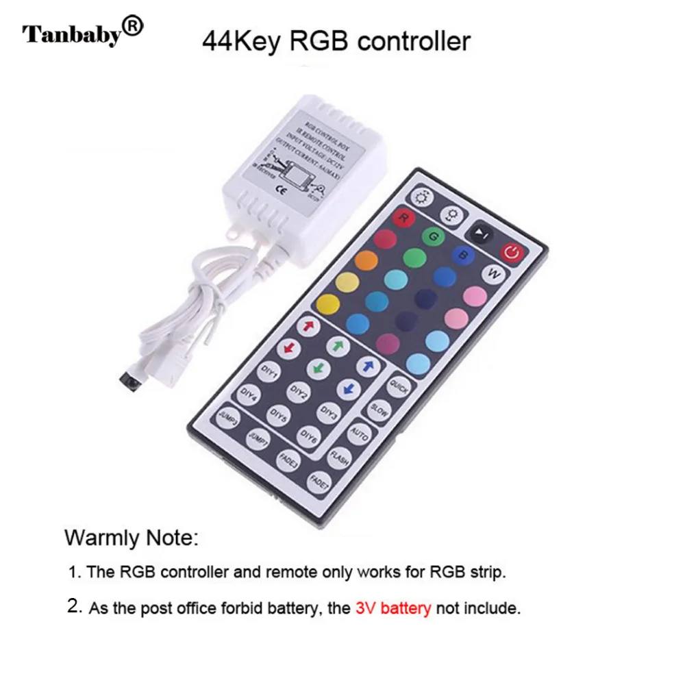 Цветная(RGB светодиодный полосы 5050 Водонепроницаемый гибкий канат+ 44key RGB светодиодный контроллер+ 12V 5A 60 Вт Мощность адаптер oudtoor освещения