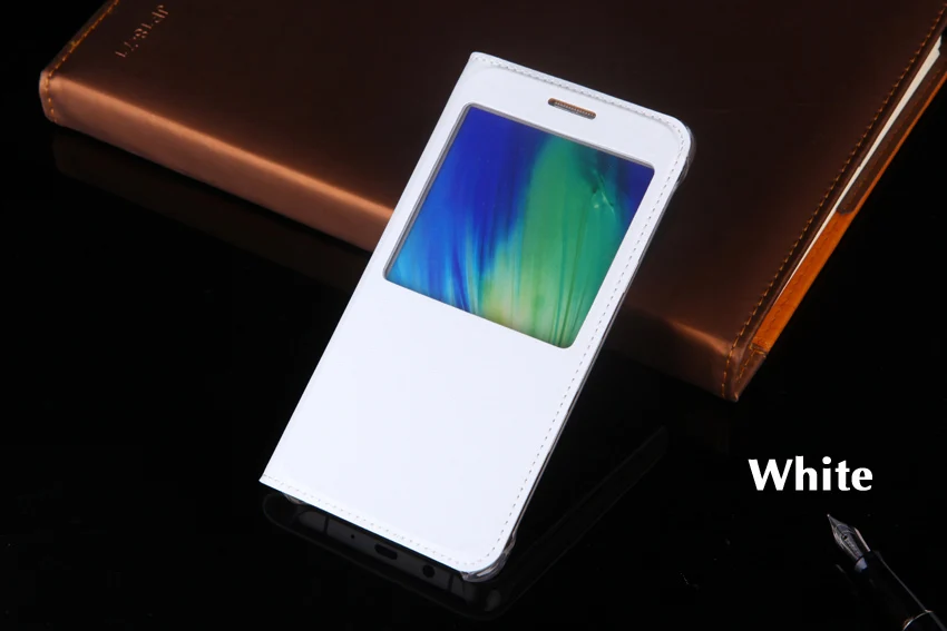 Чехол-раскладушка кожаный чехол для телефона для samsung Galaxy A3 A5 A7 A 3 5 7 см A310F A510F A710F SM-A310F SM-A510F с прозрачным окном