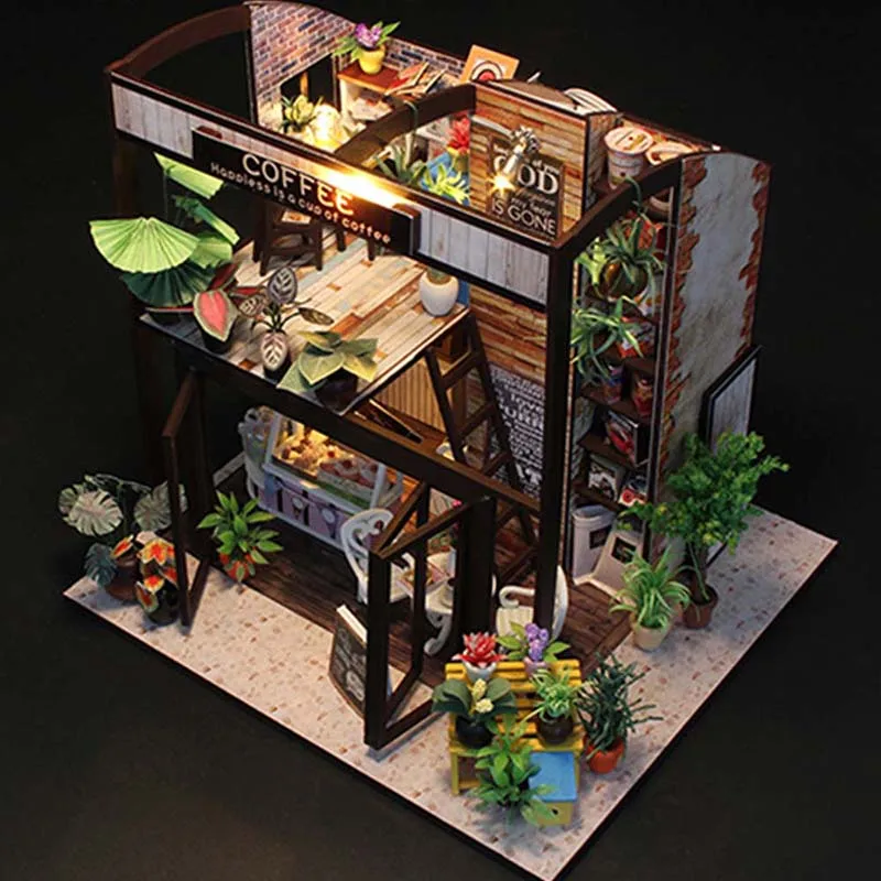 Samll Кукольный дом реалистичный 3D DIY деревянные кукольные домики ручной работы двойной миниатюрный кукольный домик мебель набор для украшения дома подарки