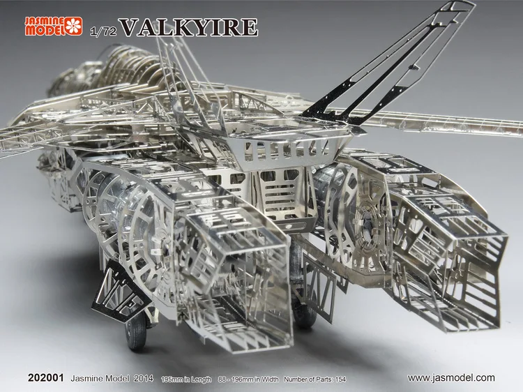 MMZ модель Jasmine 3D металлическая головоломка 1/72 Валькирия космическая крепостная сборка Металлическая Модель Набор DIY 3D лазерная резка модель головоломка