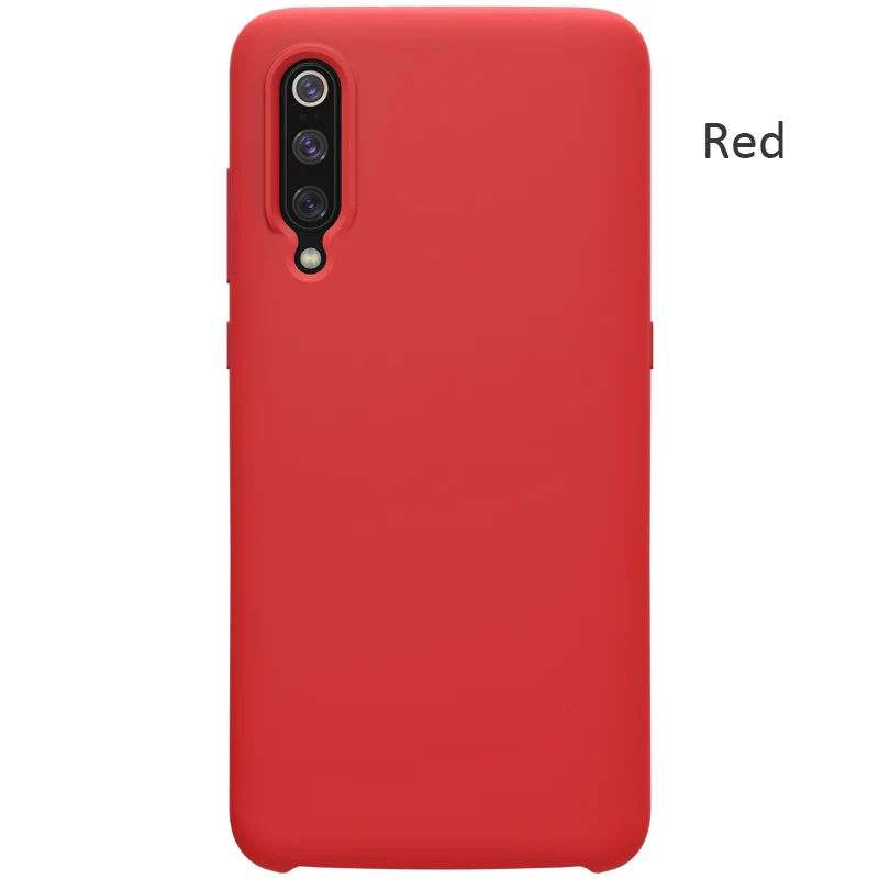 Red Nillkin жидкий силикон чехол Для Сяо mi 9 Pro mi 9 Explorer исследовать Мягкий гель Резина - Цвет: Red