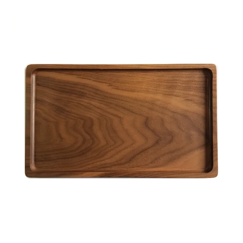 Деревянные поддоны из массива ореха прямоугольная чашка для воды чая кофе