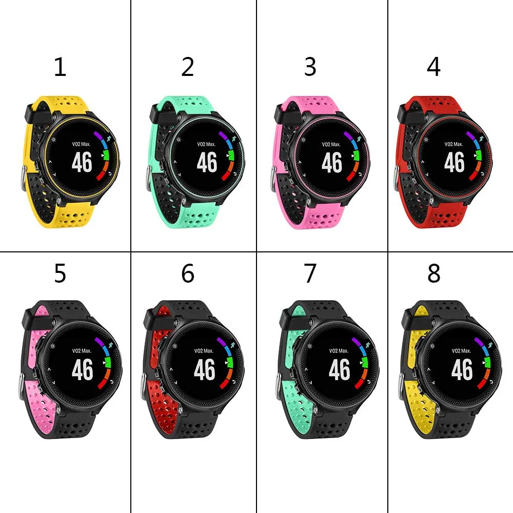 Ремешок силиконовый для смарт-часов Garmin Forerunner 220/230/235/620/630 | Наручные часы