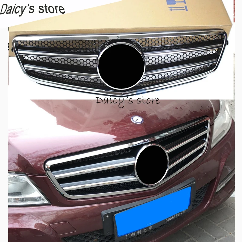 W204 c класс передний бампер Гриль Центральная решетка для Mercedes Benz C180 C200 C260 C300 (не C63