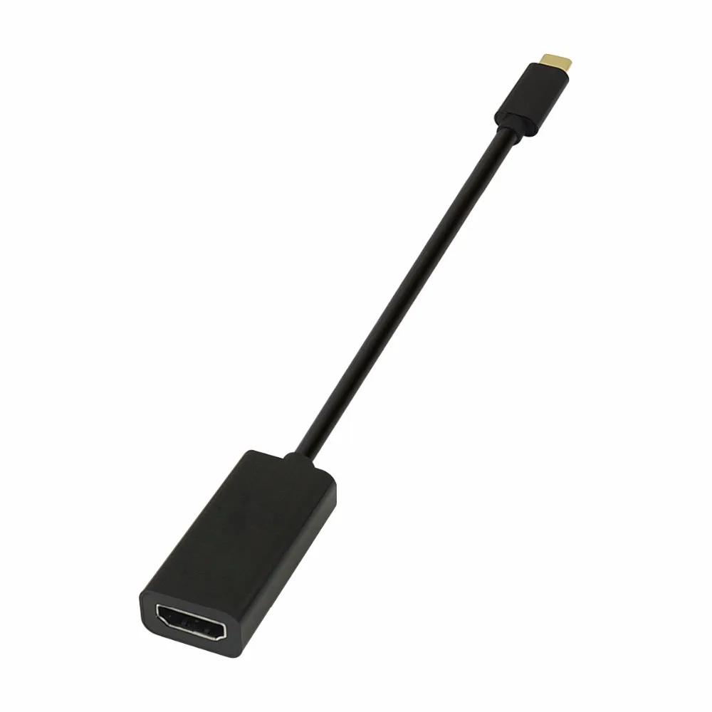 JZYuan USB C 3 1 к HDMI кабель типа папа Женский 4 60 Гц адаптер конвертер для MacBook ChromeBook DELL