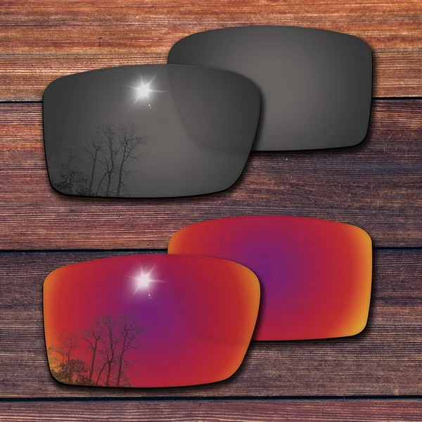Black and Purple Red OOWLIT поляризованные Сменные линзы для-солнцезащитные очки Oakley Gascan солнцезащитные очки с оправой-сорта - Цвет линз: Black and Purple Red