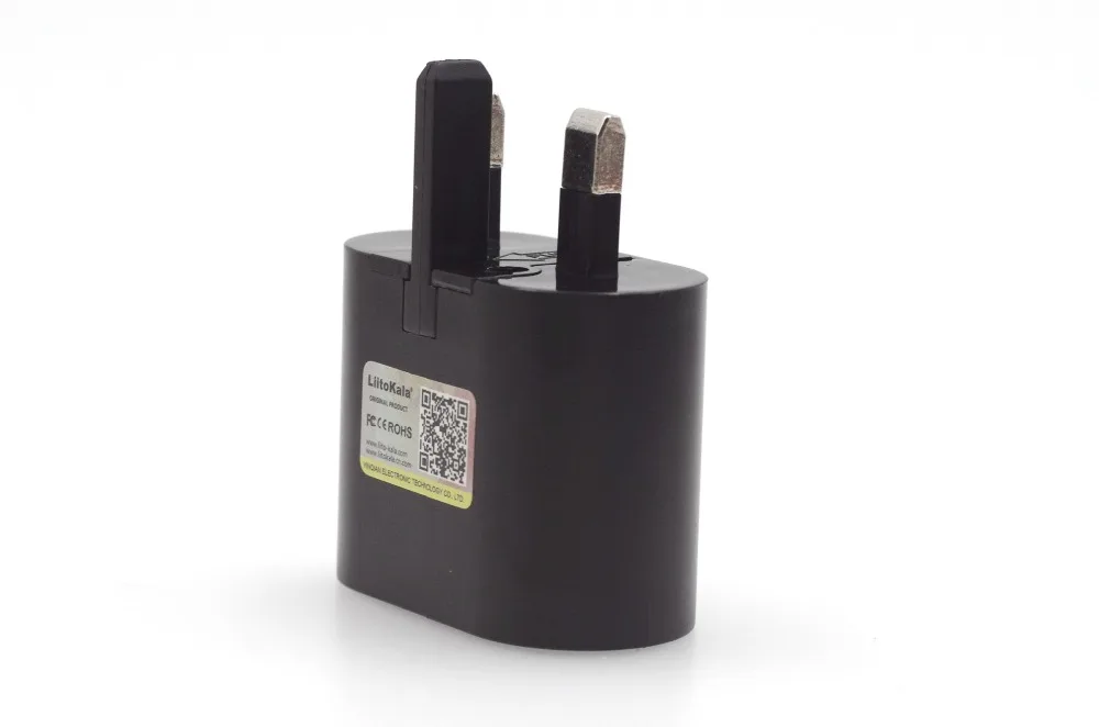 Портативная USB вилка Liitokala 1 А 2 стандарта ЕС/США/Великобритании универсальная для