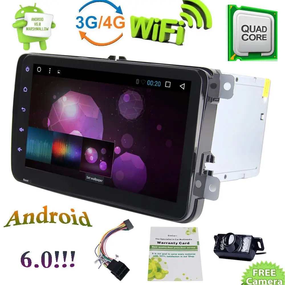 Android 6 0 четырехъядерный автомобильный NO-DVD стерео радио gps для VW Volkswagen PASSAT CAM |