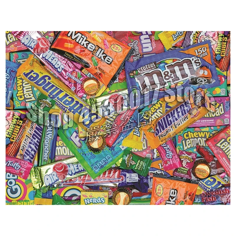 

Full Diy Diamond Painting Cross-Switch Sweet Tooth Halloween Candy 3D Diamond Embroidery Rhinestones Paintings Mosaic Christmas