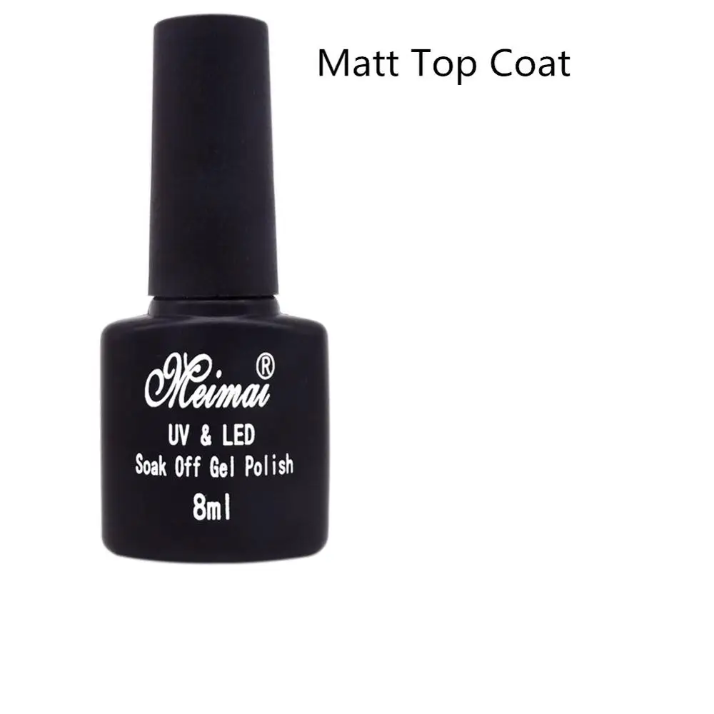 matt top coat 8 мл 24 цвета гель лак УФ-гель для ногтей Дизайн ногтей все для маникюра Отмачивание Полупостоянный гель для наращивания ногтей - Цвет: matt top coat