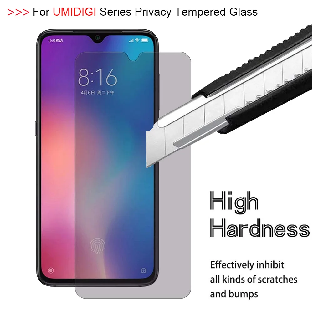Закаленное стекло 9H 2.5D для UMIDIGI X Power F1 PLAY One Max Защита экрана уединения A5 S3 Pro