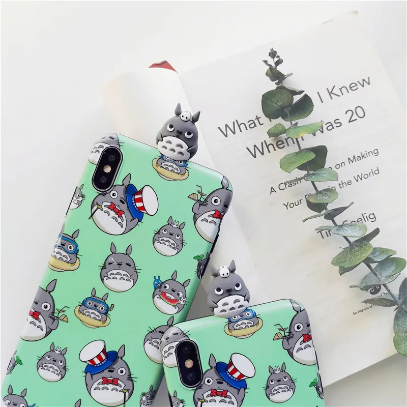 Cute Totoro Spirited Away Ghibli Miyazaki Anime Kaonashi Soft Clear Phone Case For iPhone6 6S 7 8 Plus XS Max TPU Toy Cover |
