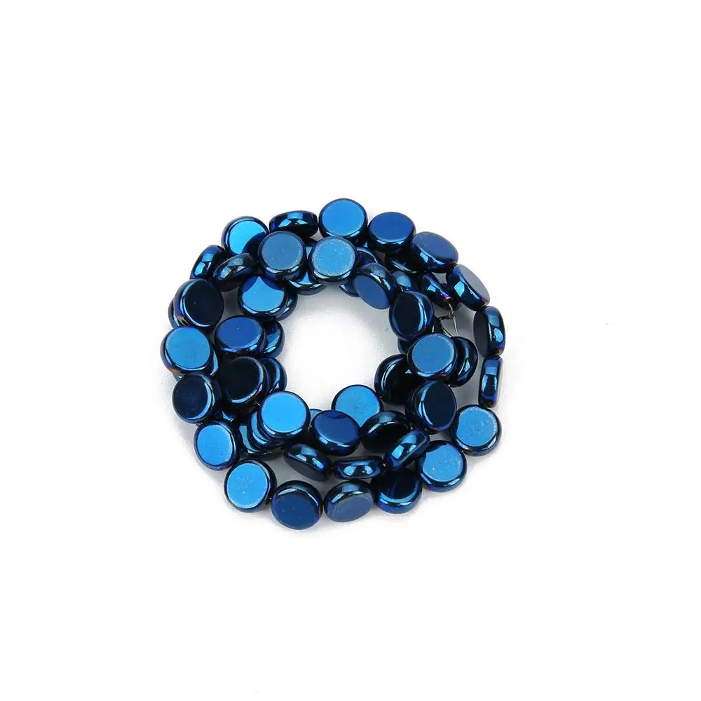 3 Natural Stone Hematite Loose Beads Sparkling 6/8mm Round shape Beads For DIY Jewelry Making Accessories Bracelet Necklace 15" - Цвет: 3