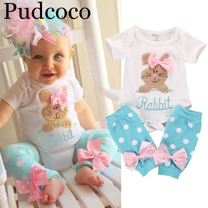 Комплект из 2 предметов для новорожденных девочек Pudcoco футболка + гетры