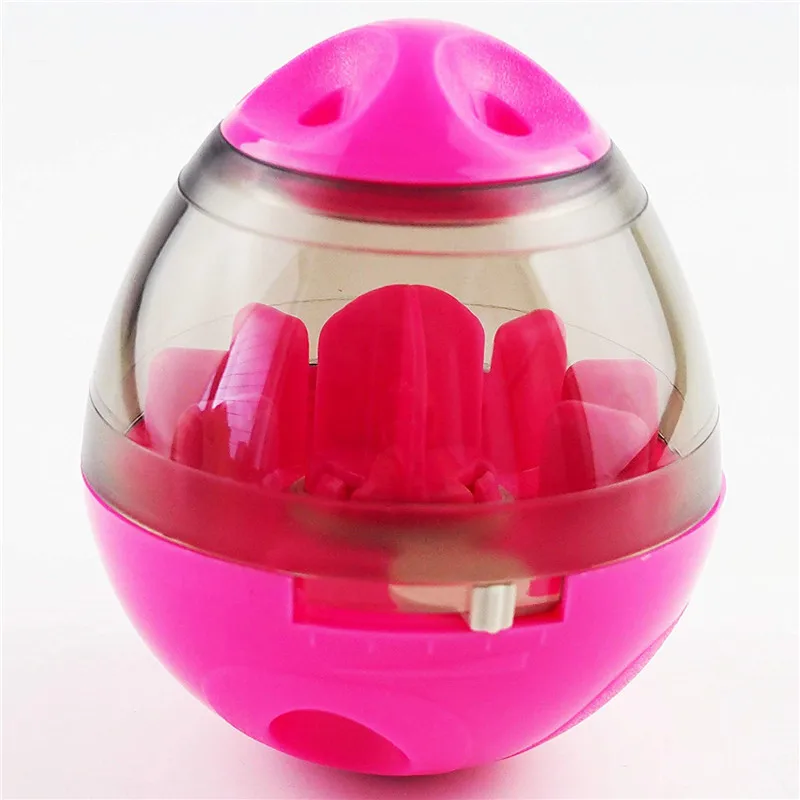 Pink Игрушка для котенка собаки, игрушка для домашних животных, качающаяся еда, протекающий шар, легко автоматическое кормление домашних животных обучение, чтобы увеличить упражнения, чтобы оставаться здоровым 20 - Цвет: Pink