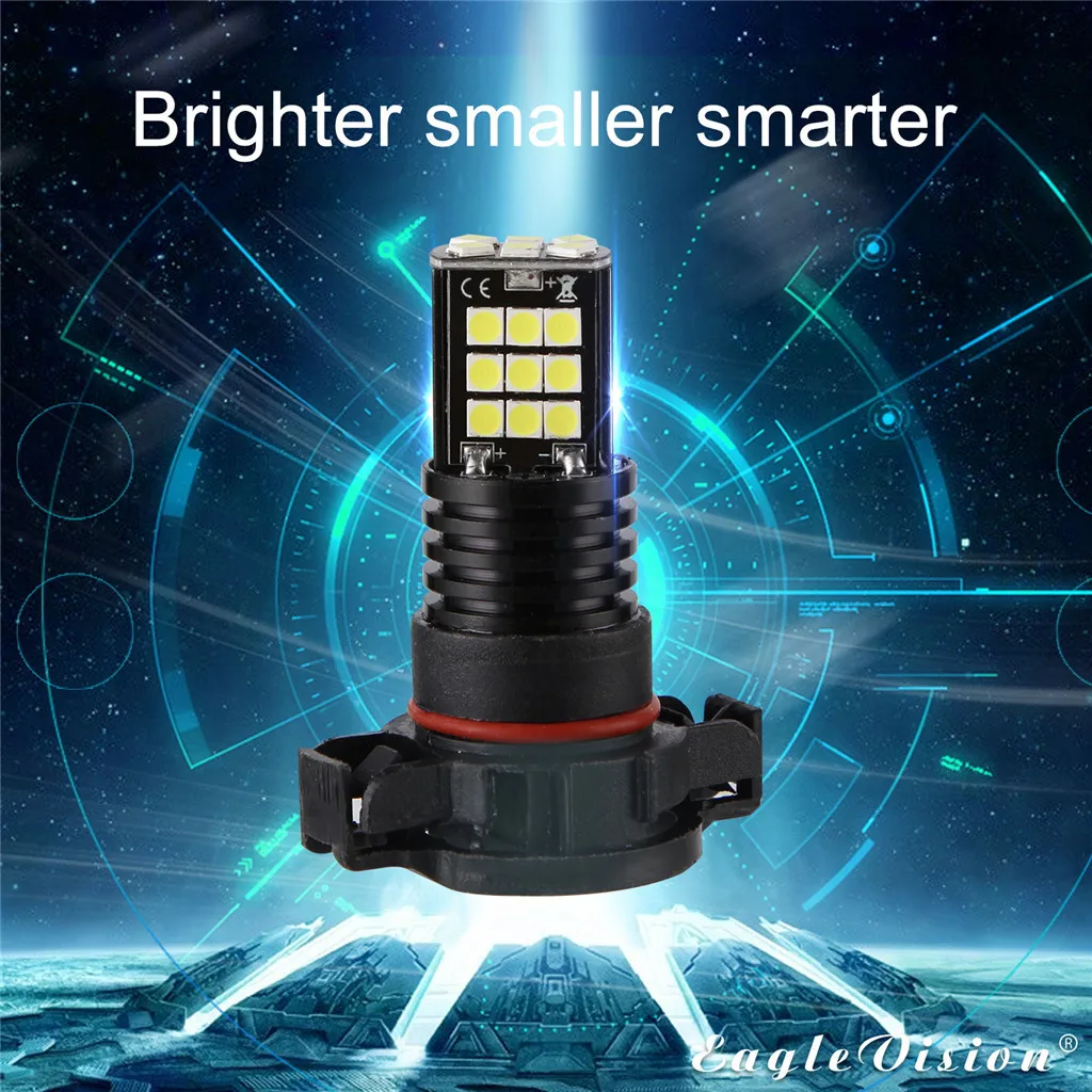 WUPP 2 шт. Противотуманные фары Дневные Фары Светильник H16 5202 P13W 3030 24 SMD светодиодный RGB автомобилей головной светильник тумана светильник лампы 24W 6000K