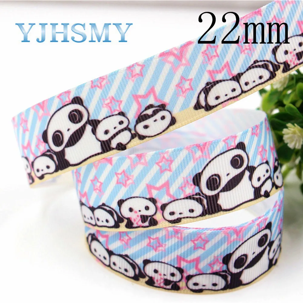 YJHSMY 22/25 10 ярдов мм мультфильм термопечать grosgrain Свадебные аксессуары Свадебный