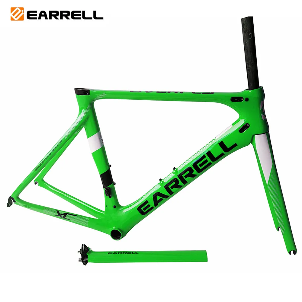 2019 Earrell T800 UD глянцевая поверхность дорожный велосипед карбоновая рама под заказ