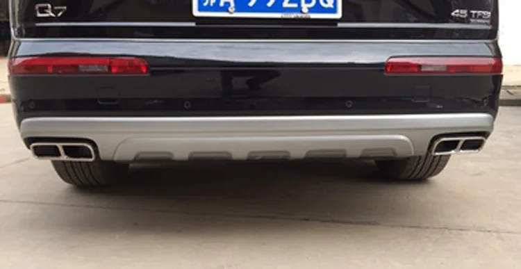 Для audi q7 4 м глушитель выхлопной трубы из нержавеющей стали выхлопной глушитель выхлопной трубы крышки автомобильные аксессуары