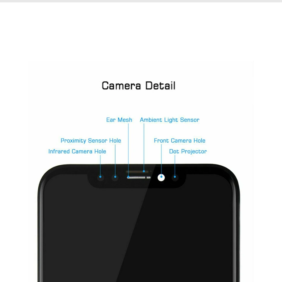 Класс AAA ЖК-дисплей Замена для iPhone X OLED качество ЖК-модуль с кодирующий преобразователь сенсорного экрана в сборе без битых пикселей