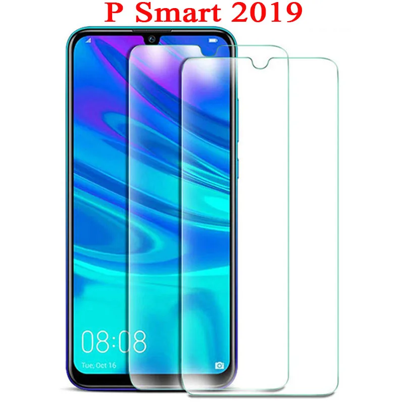 2 шт стекло для huawei P smart защитная пленка psmart для huawei p smart защитная пленка 6,2 дюйма