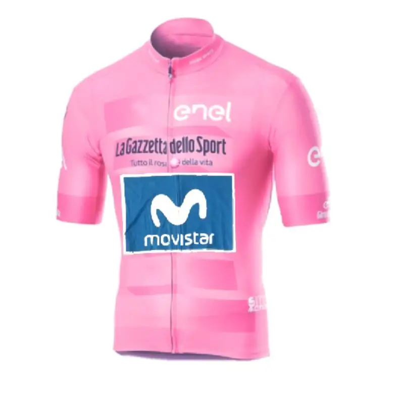 tour italia розовый Чемпион Рихард карапаз pro team Велоспорт Джерси наборы гоночный велосипед ткань Ropa Ciclismo Майо гелевая подкладка