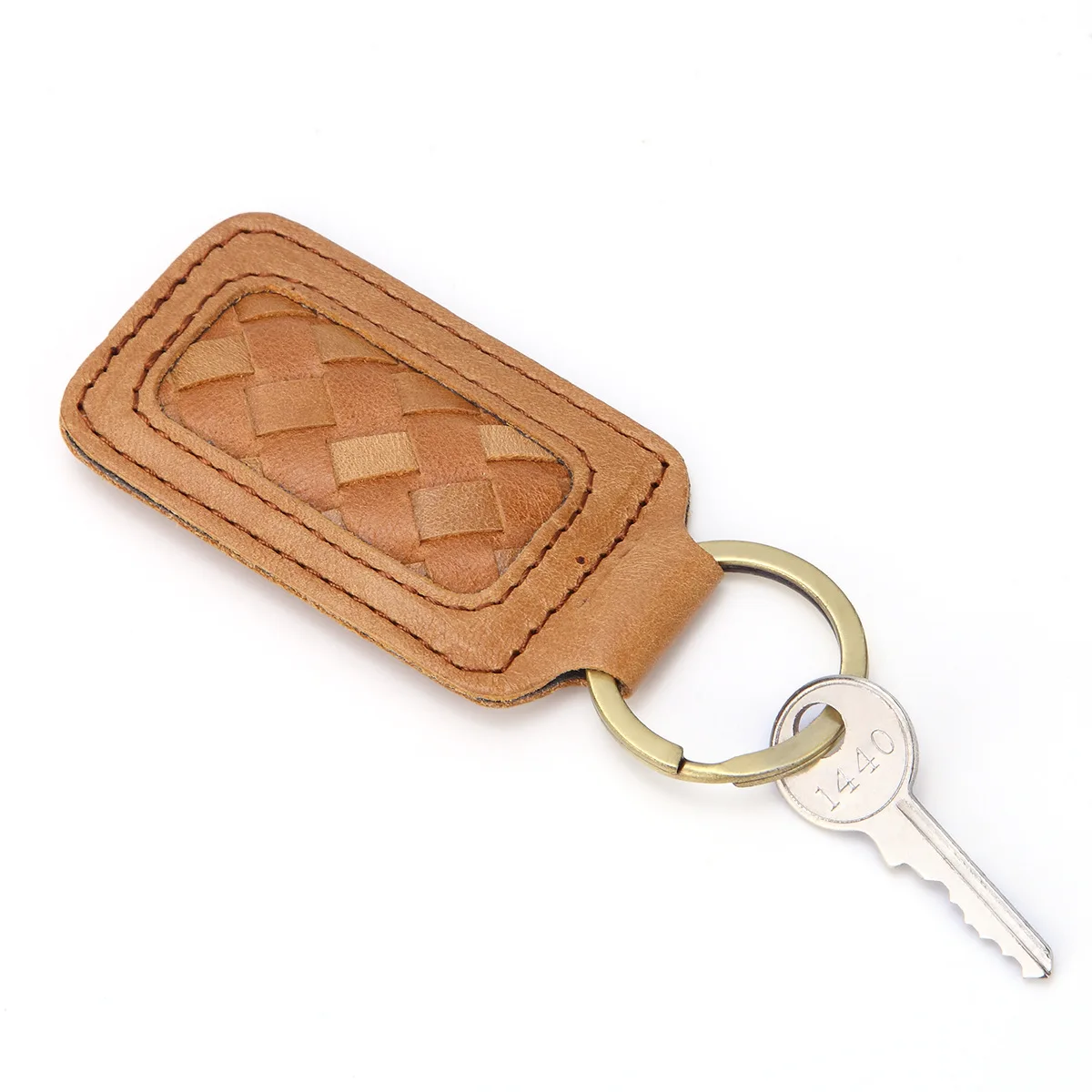 

Men Key Holder Keychain Keyring Housekeeper Weave Real Cowhide Key Accessories High Quality Genuine Leather Car Key Case Holder