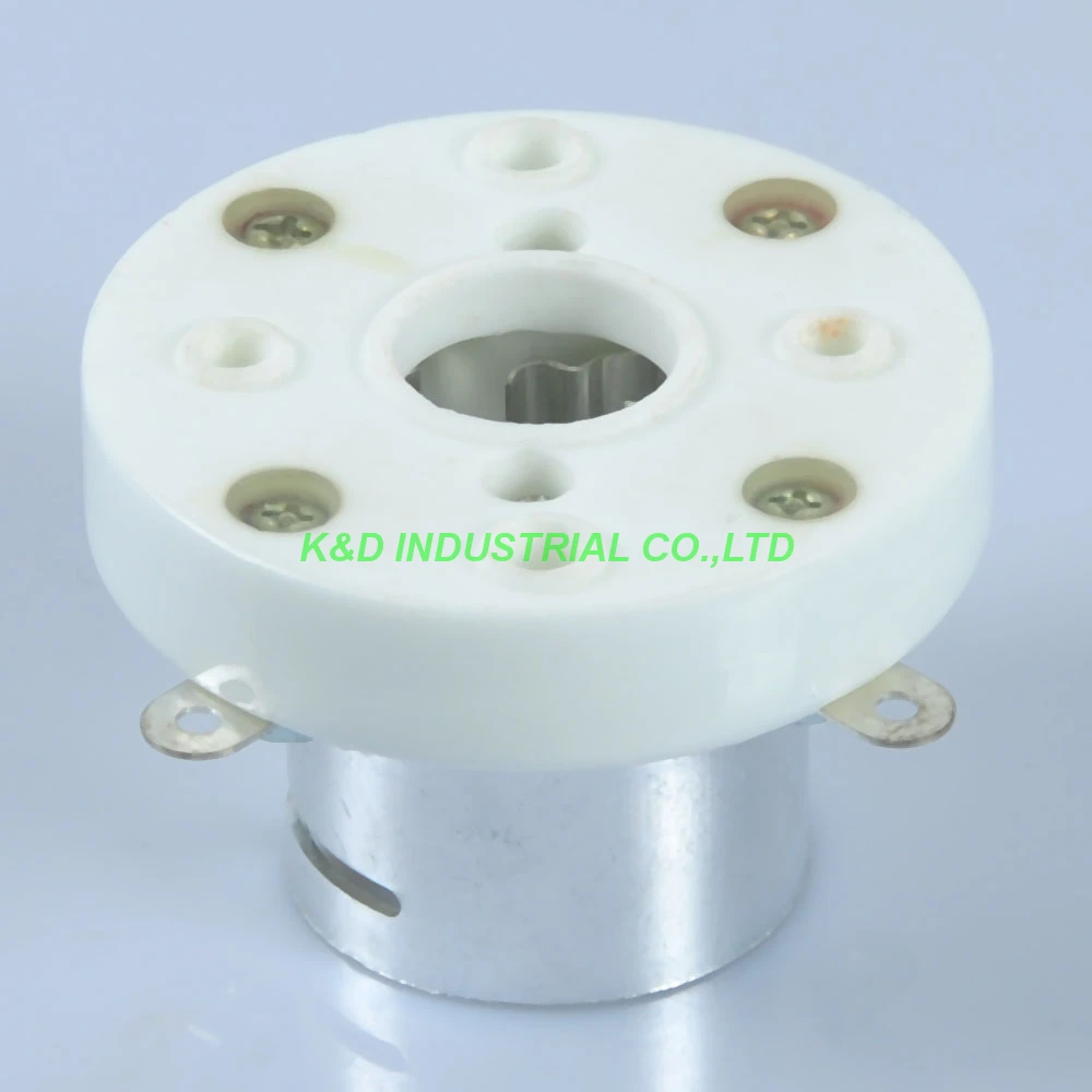

1pc 4Pin new Ceramic Sliver Tube Socket top mount for FU5 845 211 805 810 VT4C