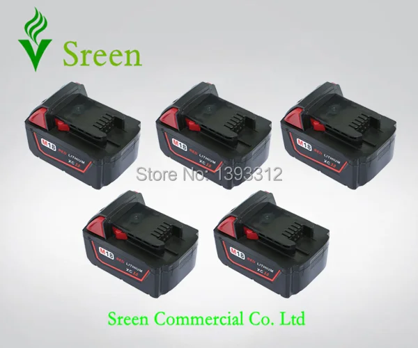 5 шт. Новый 3000 мАч 18 В аккумуляторная литий-ионный Замена мощный инструмент
