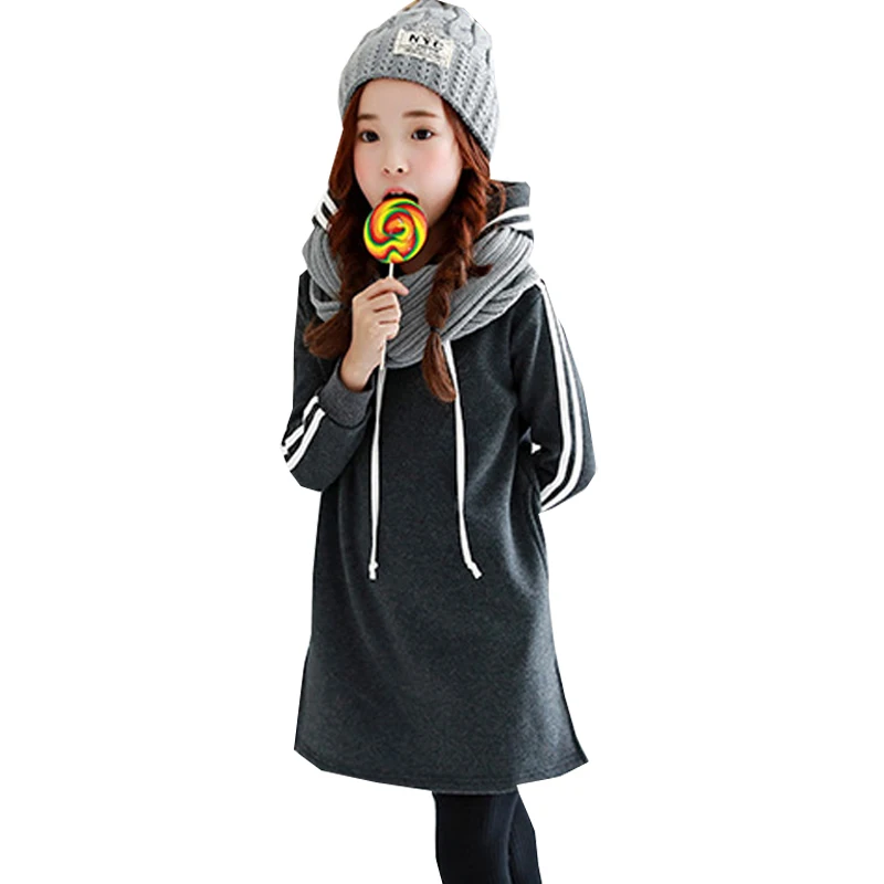 Новинка 2017 года детские Обувь для девочек зимнее теплое платье серый хлопок