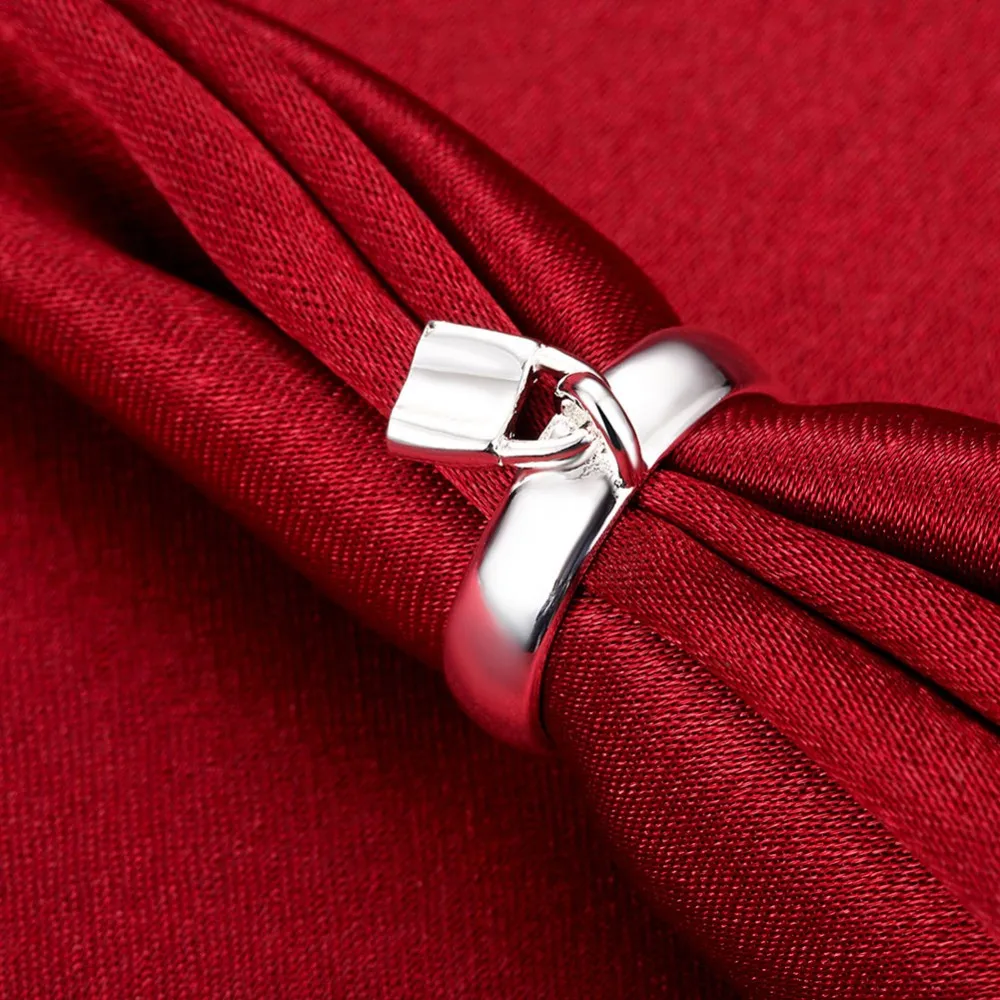 GNIMEGIL горячее серебро замок кулон модное кольцо на палец ювелирные изделия