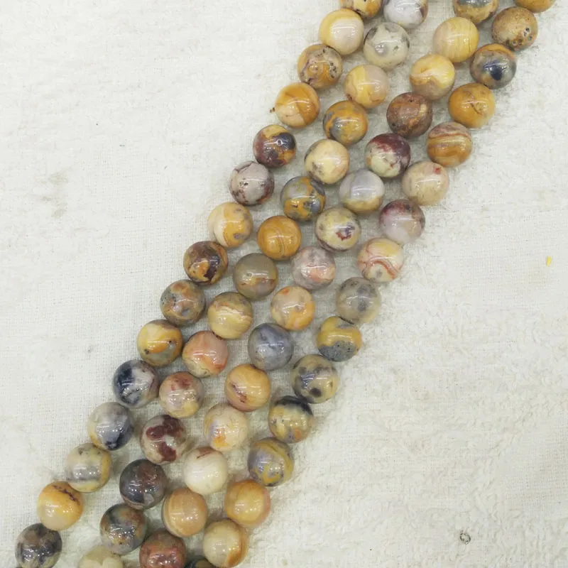 2016 Fashion top quality natural crazy onyx round beads 10mm for bracelet jewelry making Wholesale 75pcs/lot free shipping | Украшения и