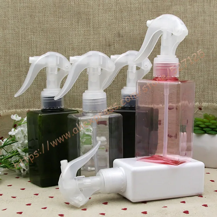 150 мл Красивая Цвета квадратный ПЭТ пульверизатор с прозрачными распылитель