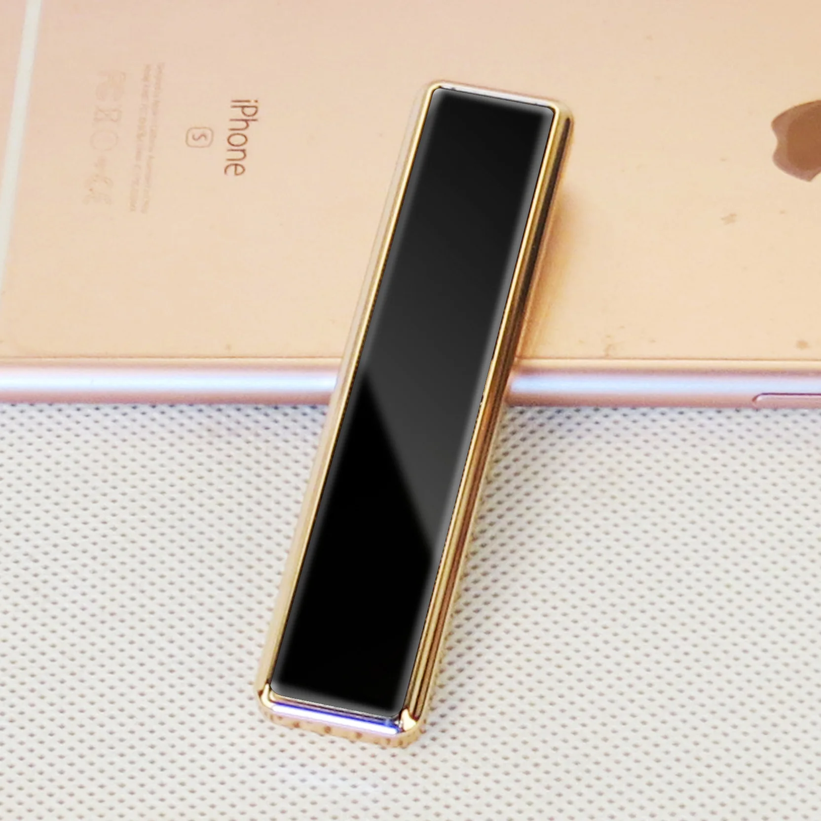 Usb зарядка Зажигалка Ветрозащитная ультратонкая металлический корпус