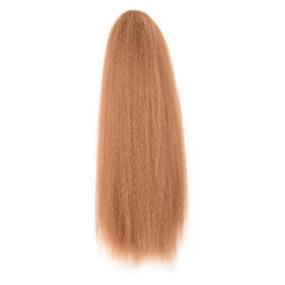 Jeedou прямые волосы Yaki конский хвост шнурок Updos хвосты 55 см 100 г Черный Коричневый синтетические волосы для наращивания пушистые Haipieces