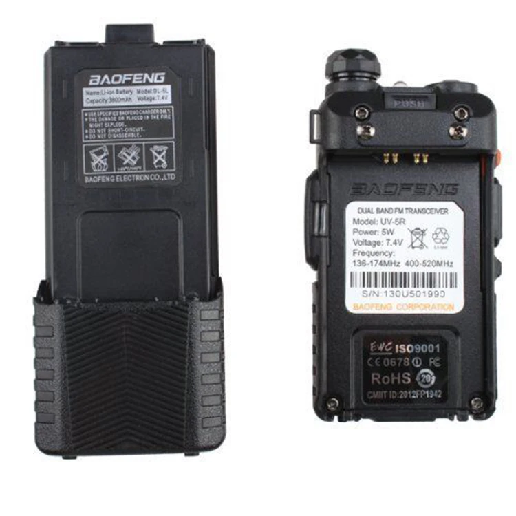2021 Ham радио hf приемопередатчик BAOFENG UV 5R 3800 мАч 136 174 / 400 520 МГц Двухдиапазонная