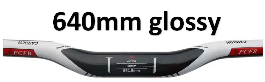 glossy 3K углеродный руль для велосипеда MTB, набор велосипедных подъемных/плоских рулей, углеродный Подседельный штырь, велосипедные горные части, подседельный штырь для шоссейного велосипеда - Цвет: glossy