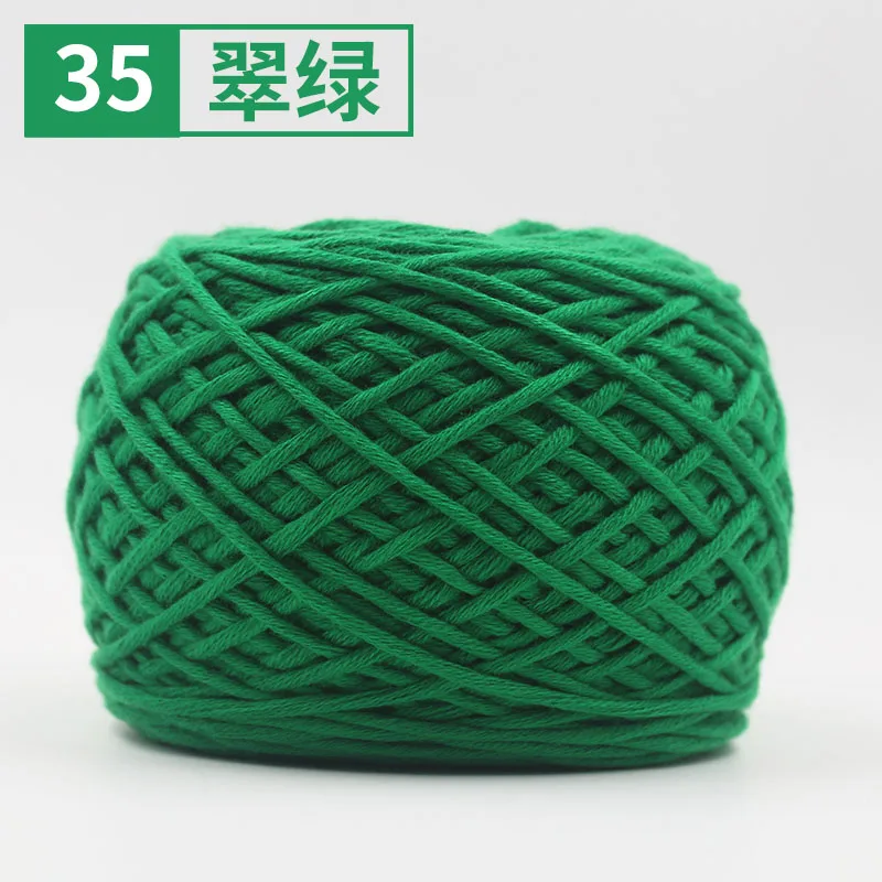 35 green 400 г/лот натуральная Мериносовая Шерсть Толстые пряжи войлочная шерсть-ровинг мягкая пряжа для прядения ручного вязания пряжа зима теплая свободная игла - Цвет: 35 green