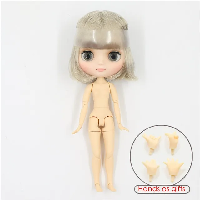 Фабрика blyth middie кукла 1/8 матовое лицо суставное тело короткие/длинные волосы кудрявые/прямые волосы, специальное предложение голый middie кукла 20 см - Цвет: m-matte face