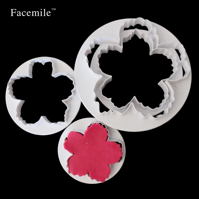 4 шт./компл. пион долговечный резак для помадки торта форма украшения печенья