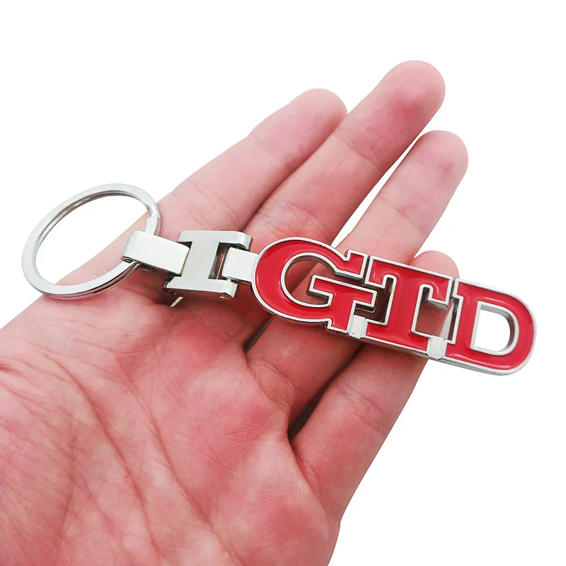 1 шт. автомобильный Стайлинг GTD автомобильные брелки с логотипом цепочки кольца